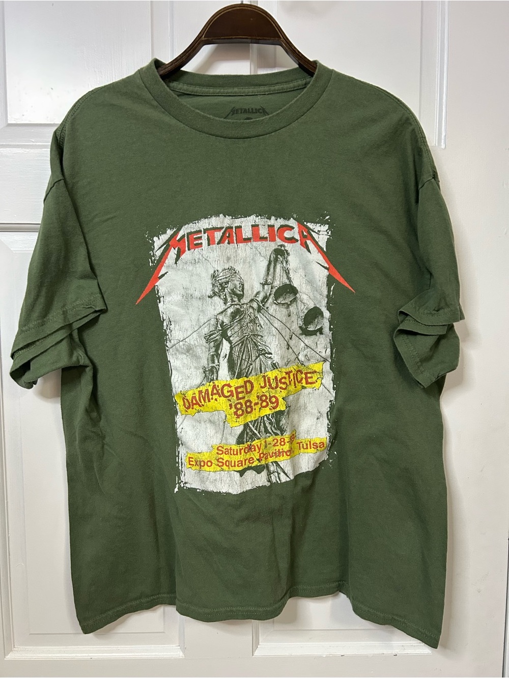 Metallica Graphic Tee - Olive Green
